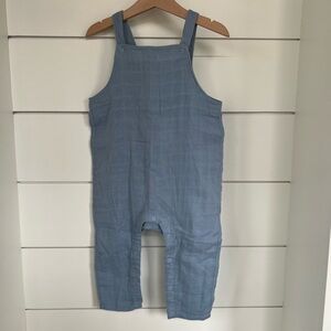 Muslin Blue Overall Romper 18-24M